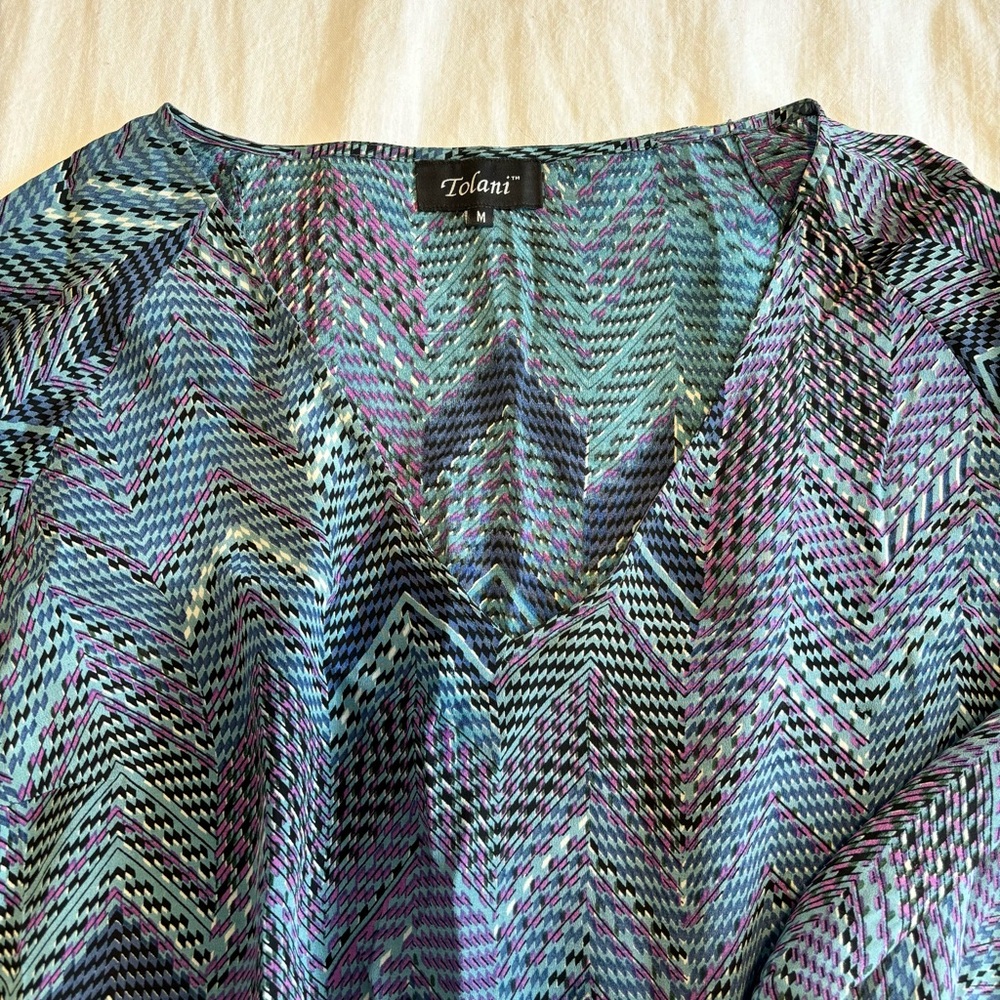 Tolani Silk Dress 👒 - Picture 2 of 7